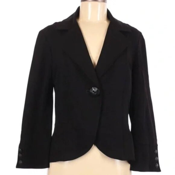CaBi sz XL black black button front jacket style 177 - Picture 1 of 4